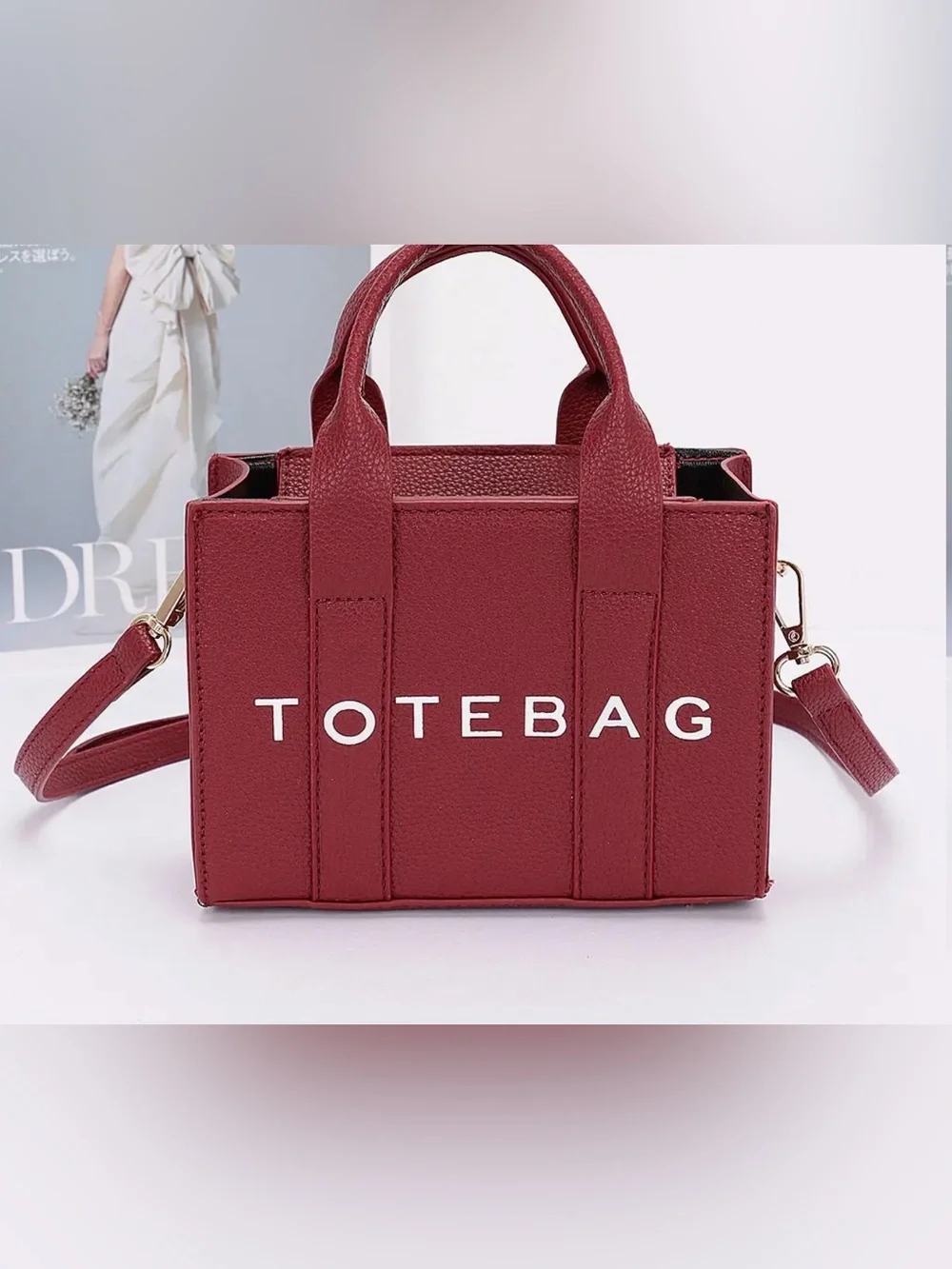 NEW TOTE BAG Small Red Womens Tote Bag